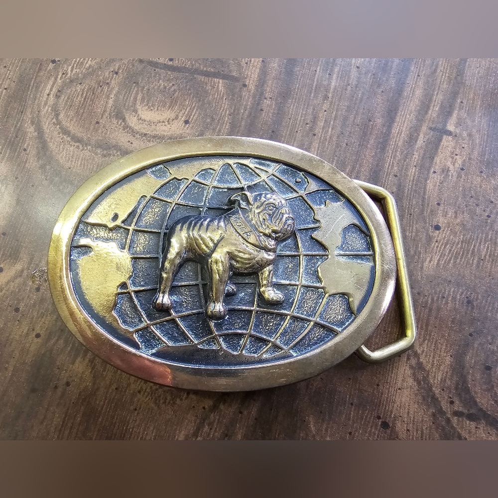 Mack Truck Brass Belt Buckle